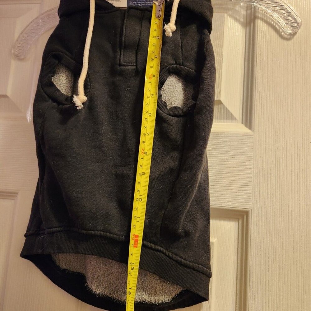 NWT Top Paw Hooded Sweatshirt Dog Hoodie Size Medium Black - Picture 6 of 7